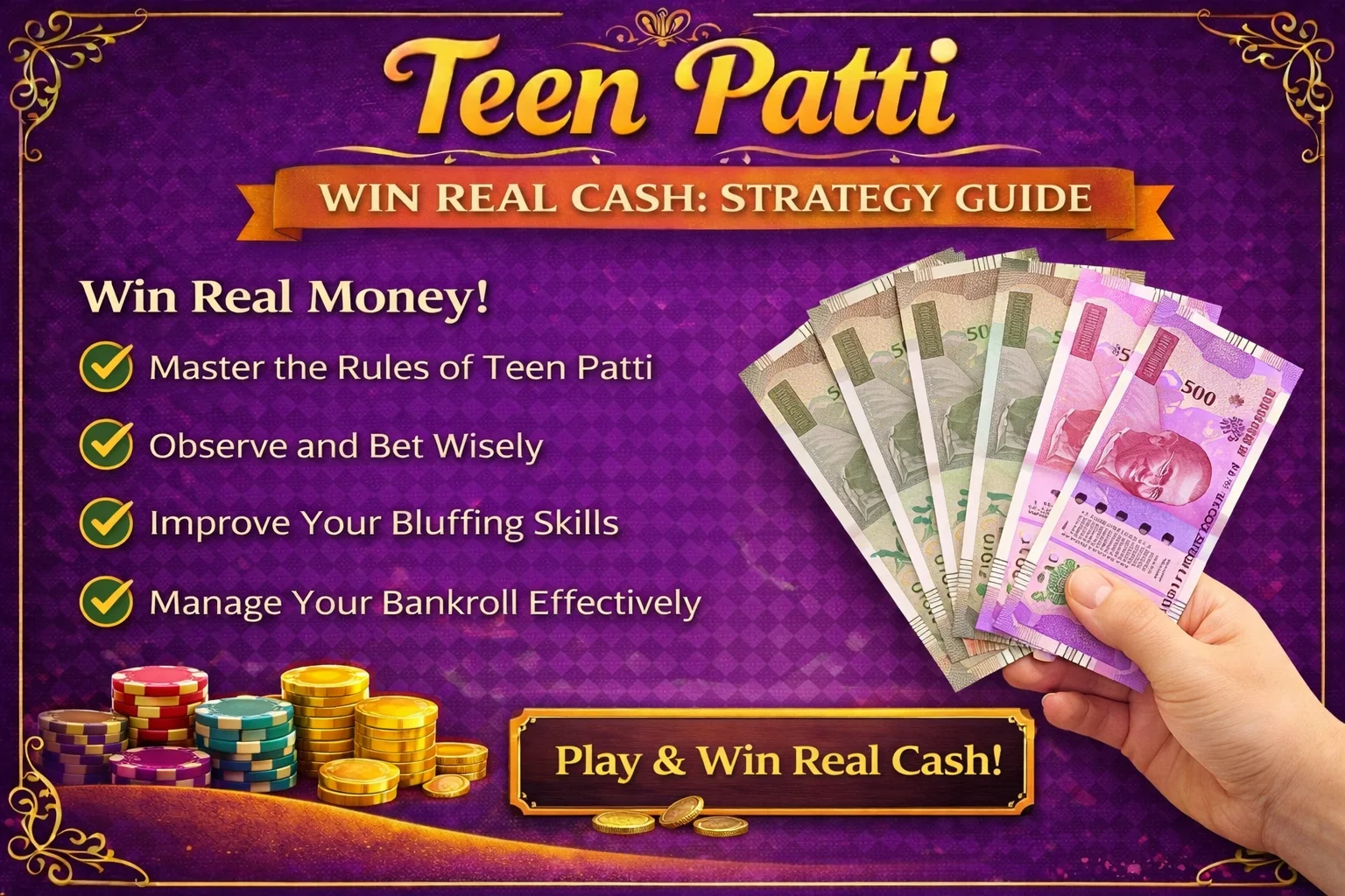 Winning Real Money with Teen Patti Game